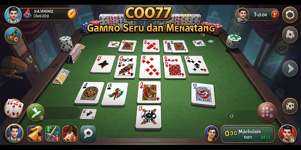 Tampilan gameplay seru dalam COO77 dengan teman-teman.