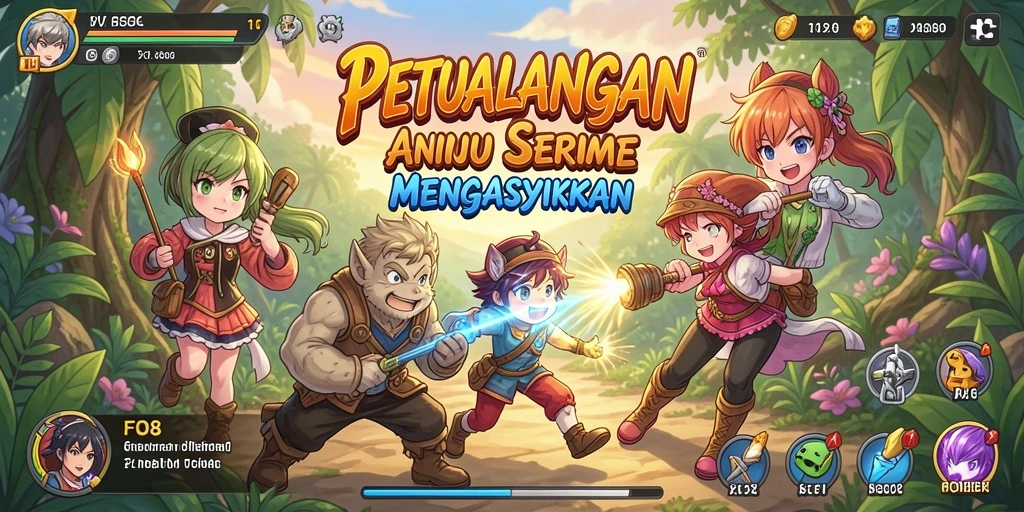 Screenshot FO8 menampilkan karakter Anime dalam pertempuran epik.
