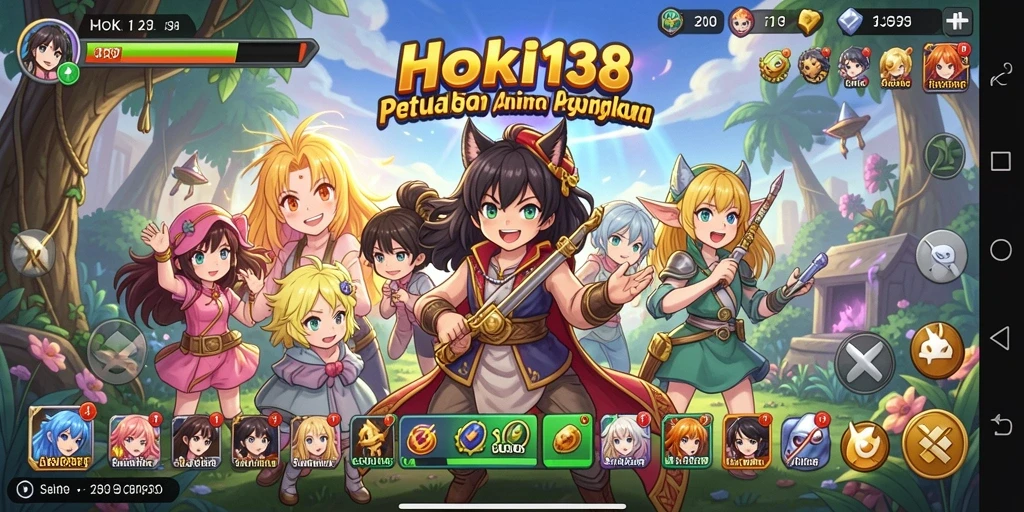 Screenshot HOKI138 menampilkan aksi seru karakter anime dalam pertarungan.