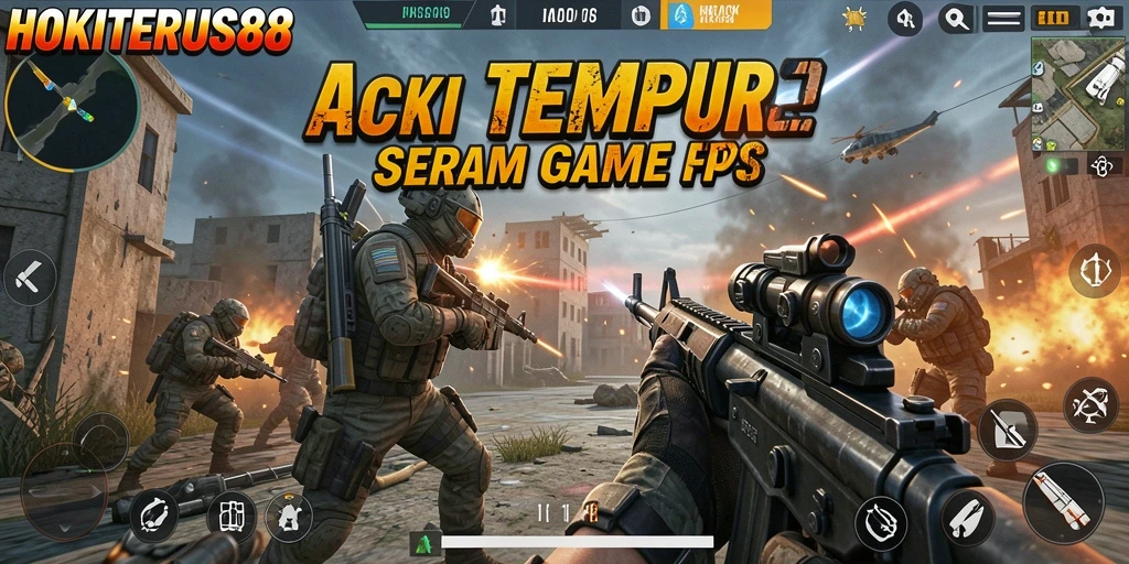 Screenshot menampilkan aksi intens dari gameplay HOKITERUS88 yang menegangkan.