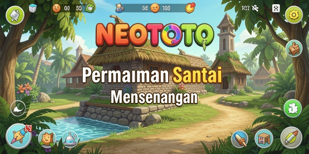 Screenshot gameplay NEOTOTO menunjukkan keseruan dan warna-warni permainan.