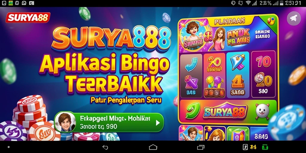 Tampilan menarik dari gameplay Bingo di SURYA88.
