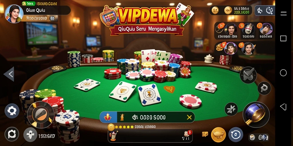 Tampilan gameplay QiuQiu yang menarik dan interaktif.